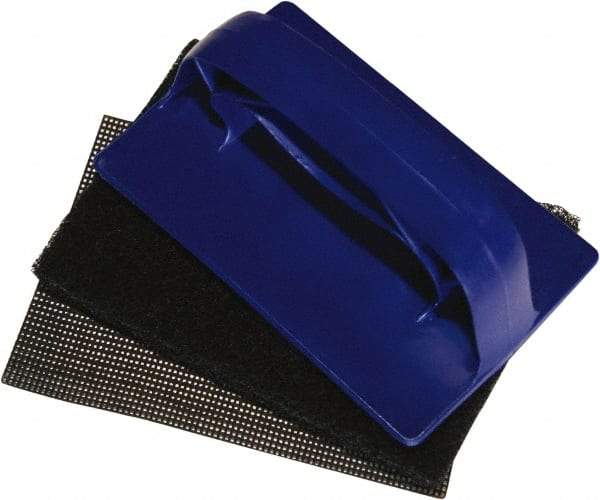 O-Cedar - 5-1/2" Long x 3-1/2" Wide x 2" Thick Scouring Pad - Heavy-Duty, Blue - Exact Industrial Supply