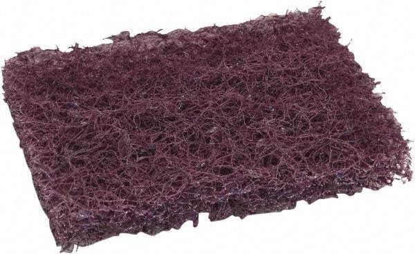 O-Cedar - 6" Long x 3-1/2" Wide x 7/8" Thick Scouring Pad - Heavy-Duty, Purple - Exact Industrial Supply