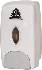 O-Cedar - 34 oz Liquid Hand Sanitizer Dispenser - Plastic, Wall Mounted, White - Exact Industrial Supply