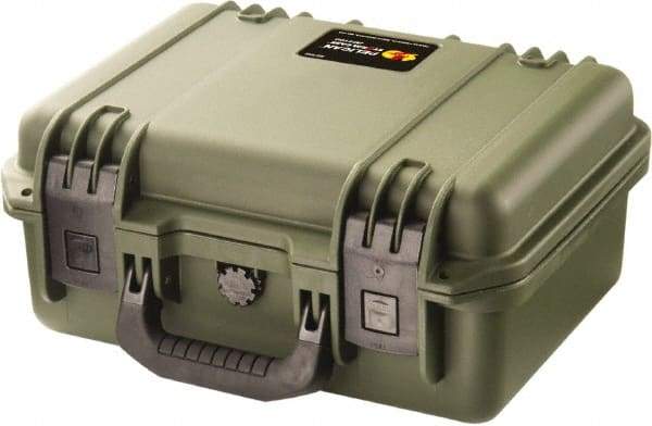 Pelican Products, Inc. - 11-13/32" Wide x 6-1/2" High, Clamshell Hard Case - Olive, HPX High Performance Resin - Exact Industrial Supply