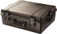 Pelican Products, Inc. - 19-45/64" Wide x 8-39/64" High, Clamshell Hard Case - Black, HPX High Performance Resin - Exact Industrial Supply