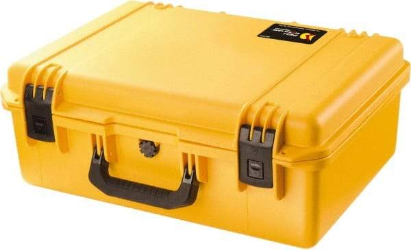 Pelican Products, Inc. - 16" Wide x 8-19/64" High, Clamshell Hard Case - Yellow, HPX High Performance Resin - Exact Industrial Supply