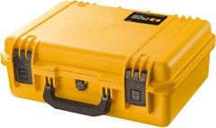 Pelican Products, Inc. - 13-13/32" Wide x 6-45/64" High, Clamshell Hard Case - Yellow, HPX High Performance Resin - Exact Industrial Supply