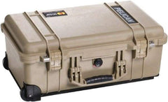 Pelican Products, Inc. - 13-13/16" Wide x 9" High, Clamshell Hard Case - Tan, Plastic - Exact Industrial Supply