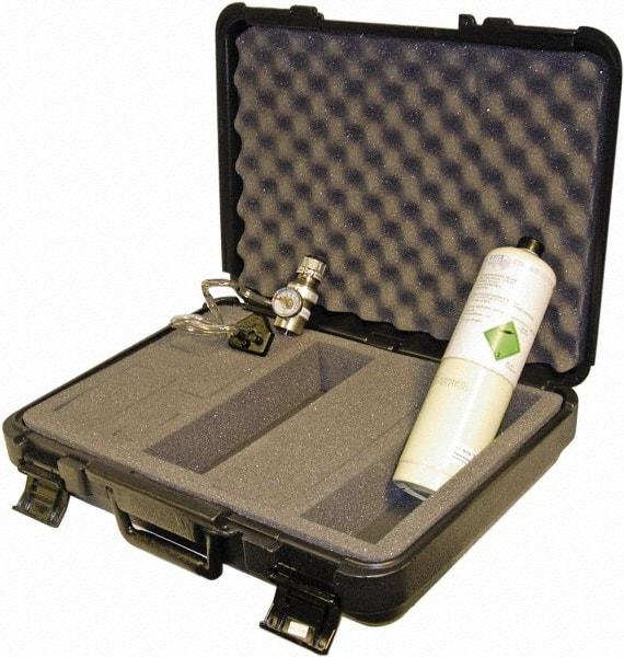 GfG - LEL, Oxygen, Carbon Monoxide Calibration Gas - Steel Cylinder, Includes Calibration Adapter, Tubing, 3-Way Calibration Gas, ABS Carrying Case & Fixed Flow Regulator - Exact Industrial Supply