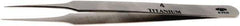 Aven - 4-1/4" OAL 4 Precision Tweezers - Tapered Shanks with Beveled Edges, Honed, Sharp Points - Exact Industrial Supply
