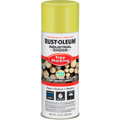 Wet/Dry Tree Marking-Fluorescent Yellow Spray Paint - Exact Industrial Supply