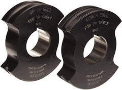 Loos & Co. - 5/16" Straight Shank Terminal Roll Crimping Die - Metal/Black - Exact Industrial Supply