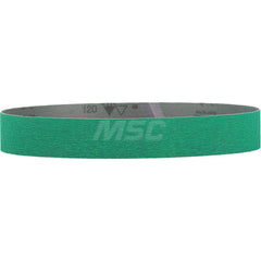 Abrasive Belt: 1-1/2″ Width, 30″ OAL, 60 Grit, Ceramic Coated, Dry