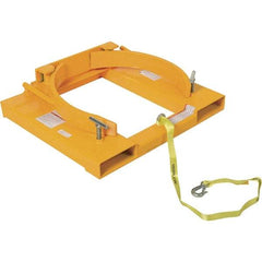 Vestil - 1,500 Lb Load Capacity, 55 Gal Drum Grab - 28" Wide x 7-1/8" High, Steel Wheels - Exact Industrial Supply