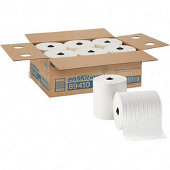 Georgia Pacific - Hard Roll of 1 Ply White Paper Towels - 8-1/4" Wide, 425' Roll Length - Exact Industrial Supply