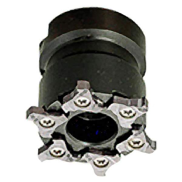 Iscar - Shell Mount B Connection, 0.0472" Cutting Width, 80mm Cutter Diam, 1-1/16" Hole Diam, 11 Tooth Indexable Slotting Cutter - TRIB-SM Toolholder, TRI Insert - Exact Industrial Supply