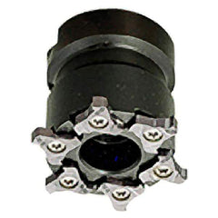 Iscar - Shell Mount B Connection, 0.157" Cutting Width, 50mm Cutter Diam, 22mm Hole Diam, 6 Tooth Indexable Slotting Cutter - TRIB-SM Toolholder, TRI Insert, Right Hand Cutting Direction - Exact Industrial Supply