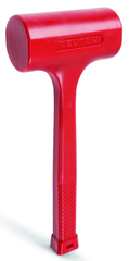 64 oz Dead Blow Hammer- 2-5/8'' Head Diameter Coated Steel Handle - Exact Industrial Supply