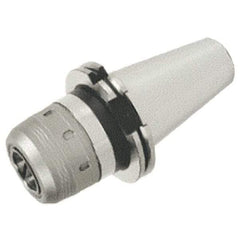Iscar - CAT50 Taper Shank, 1-1/4" Hole Diam x 2.717" Nose Diam Milling Chuck - 5.315" Projection, 0.0001" TIR, Through-Spindle & DIN Flange Coolant, - Exact Industrial Supply