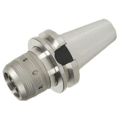Iscar - BT40 Taper Shank, 1-1/4" Hole Diam x 2.717" Nose Diam Milling Chuck - 4-1/4" Projection, 0.0001" TIR, Through-Spindle & DIN Flange Coolant, - Exact Industrial Supply