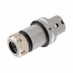 Iscar - 1mm to 10mm Capacity, 100mm Projection, Modular Connection, ER16 Collet Chuck - 0.0001" TIR, Through-Spindle - Exact Industrial Supply