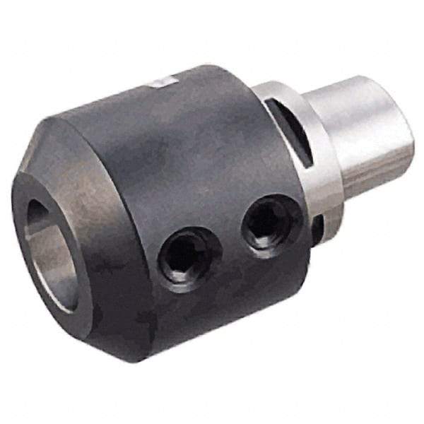 Iscar - C6 Modular Connection 25mm Hole End Mill Holder/Adapter - 65mm Nose Diam, 80mm Projection, Through-Spindle Coolant - Exact Industrial Supply