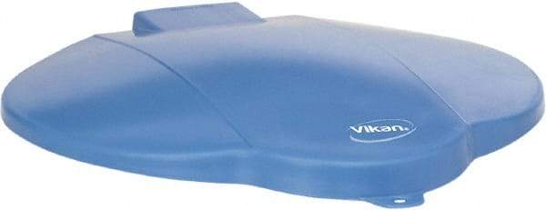 Vikan - 3 Gal Polypropylene Pail Lid - Blue, For Use with 5688 - Exact Industrial Supply