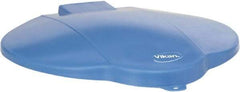Vikan - 3 Gal Polypropylene Pail Lid - Blue, For Use with 5688 - Exact Industrial Supply