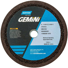 Norton - Tool & Cutter Grinding Wheels Wheel Type: Type 11 Wheel Diameter (Inch): 6 - Exact Industrial Supply
