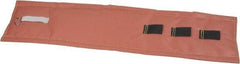 Hi-Temp - 48" High x 12" Wide x 1" Thick Coated Fiberglass Pipeline Cooling Wrap - Pink on White - Exact Industrial Supply