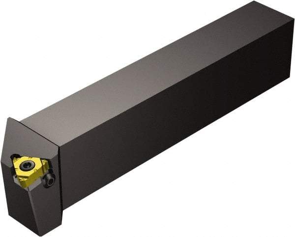 Sandvik Coromant - External Thread, Left Hand Cut, 1" Shank Width x 1" Shank Height Indexable Threading Toolholder - 6" OAL, 266LG-16 Insert Compatibility, 266LFG Toolholder, Series CoroThread 266 - Exact Industrial Supply