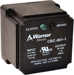 Warner Electric - Octal Socket Clutch Power Supply - For Use with Any 90V Clutch or Brake - Exact Industrial Supply