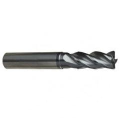 1/2" Dia. - 3-1/2" OAL - 4 FL Variable Helix Nano-A Carbide End Mill - Exact Industrial Supply