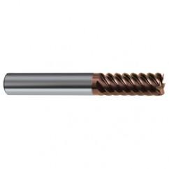 1/2" Dia. - 3" OAL - 45° Helix Nano-SI Carbide End Mill - 6 FL - Exact Industrial Supply