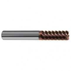 5/16" Dia. - 2-1/2" OAL - 45° Helix Nano-SI Carbide End Mill - 6 FL - Exact Industrial Supply