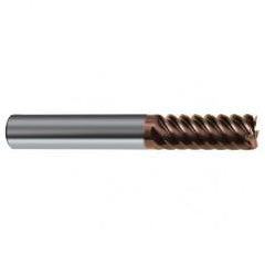 1/2" Dia. - 3" OAL - 45° Helix Nano-SI Carbide End Mill - 6 FL - Exact Industrial Supply