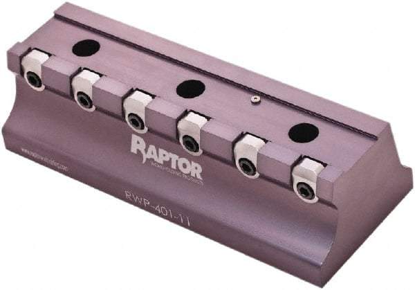 Raptor Workholding - 1-1/2" Jaw Width, 12" High x 17" Long x 7" Wide Dovetail Vise - For Use with 4 & 5 Axis Workholding Systems - Exact Industrial Supply