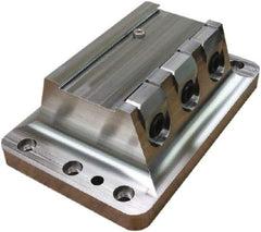 Raptor Workholding - 2-3/4" Jaw Width, 10" High x 10" Long x 8" Wide Dovetail Vise - For Use with 4 & 5 Axis Workholding Systems - Exact Industrial Supply