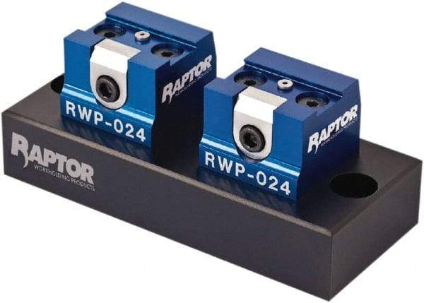 Raptor Workholding - 3/4" Jaw Width, 4" High x 8-1/2" Long x 4" Wide Dovetail Vise - For Use with 4 & 5 Axis Workholding Systems - Exact Industrial Supply
