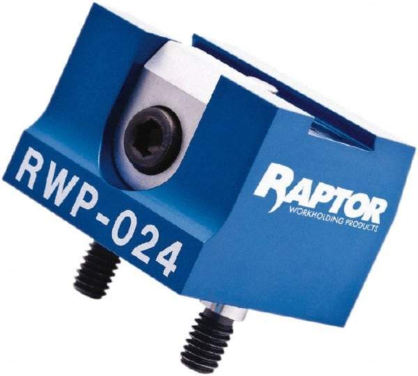 Raptor Workholding - 3/4" Jaw Width, 1-1/2" High x 2" Long x 2" Wide Vise Clamp - For Use with 4 & 5 Axis Workholding Systems - Exact Industrial Supply