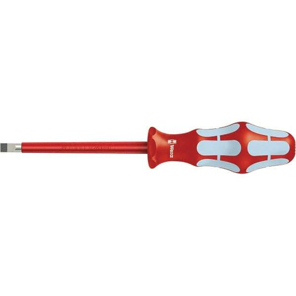 Wera - 3-1/8" Blade Length Insulated Screwdriver - 137mm OAL - Exact Industrial Supply