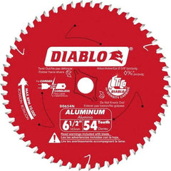 Freud - 6-1/2" Blade Diam, 56 Teeth, Carbide-Tipped Cold Saw Blade - 5/8" Arbor Hole Diam, 0.045" Blade Thickness - Exact Industrial Supply