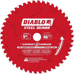 Freud - 9" Blade Diam, 46 Teeth, Carbide-Tipped Cold Saw Blade - 1" Arbor Hole Diam, 1/16" Blade Thickness - Exact Industrial Supply