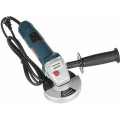 Bosch - 4-1/2" Wheel Diam, 11,000 RPM, Corded Angle & Disc Grinder - 5/8-11 Spindle, 120 Volts, 7.5 Amps - Exact Industrial Supply