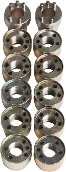 Jendyk - Wheel Lock Set - For Use with Hub-Piloted Wheels (M22 x 1.5 Thread Size) - Exact Industrial Supply