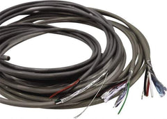 Made in USA - 18 AWG, 6 Wire, 1,000' OAL Unshielded Automation & Communication Cable - PVC Insulation, Bare Copper Conductor, 300 Volts, 0.222" OD - Exact Industrial Supply
