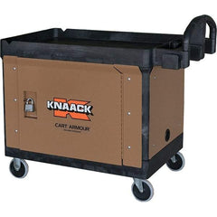 Knaack - Job Site Storage Unit - 23-3/4" Wide x 3-1/2" Deep x 36-1/4" High, Steel, Tan - Exact Industrial Supply