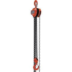 Vestil - 4,000 Lb Lifting Capacity, 10' Lift Height, Hand Hoist - Made from Chain - Exact Industrial Supply