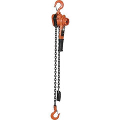 Vestil - 2,000 Lb Lifting Capacity, 5' Lift Height, Lever Hoist - Made from Chain - Exact Industrial Supply