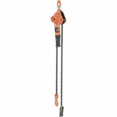 Vestil - 1,500 Lb Lifting Capacity, 5' Lift Height, Lever Hoist - Made from Chain - Exact Industrial Supply