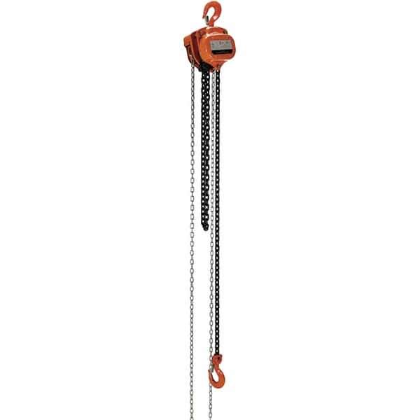 Vestil - 4,000 Lb Lifting Capacity, 10' Lift Height, Hand Hoist - Made from Chain - Exact Industrial Supply