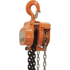 Vestil - 3,000 Lb Lifting Capacity, 20' Lift Height, Hand Hoist - Made from Chain - Exact Industrial Supply