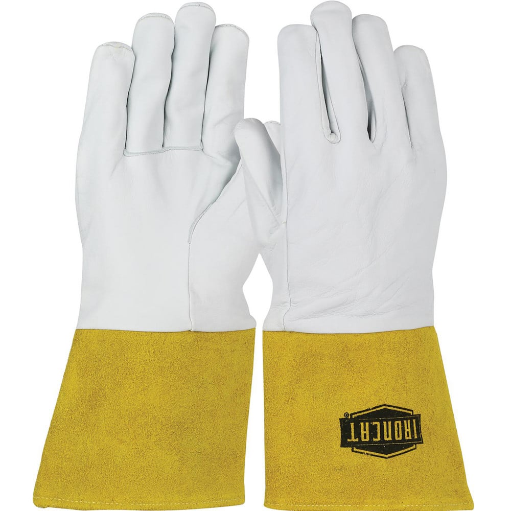 Welding Gloves: Size 2X-Large, Uncoated, TIG Welding Application Natural, 12.88″ OAL, Uncoated Coverage, Smooth Grip