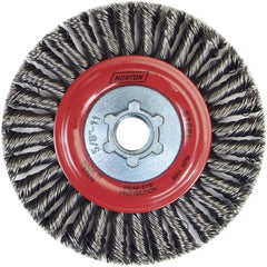 Norton - 9" OD, 5/8-11 Arbor Hole, Stringer Bead Carbon Wheel Brush - Exact Industrial Supply